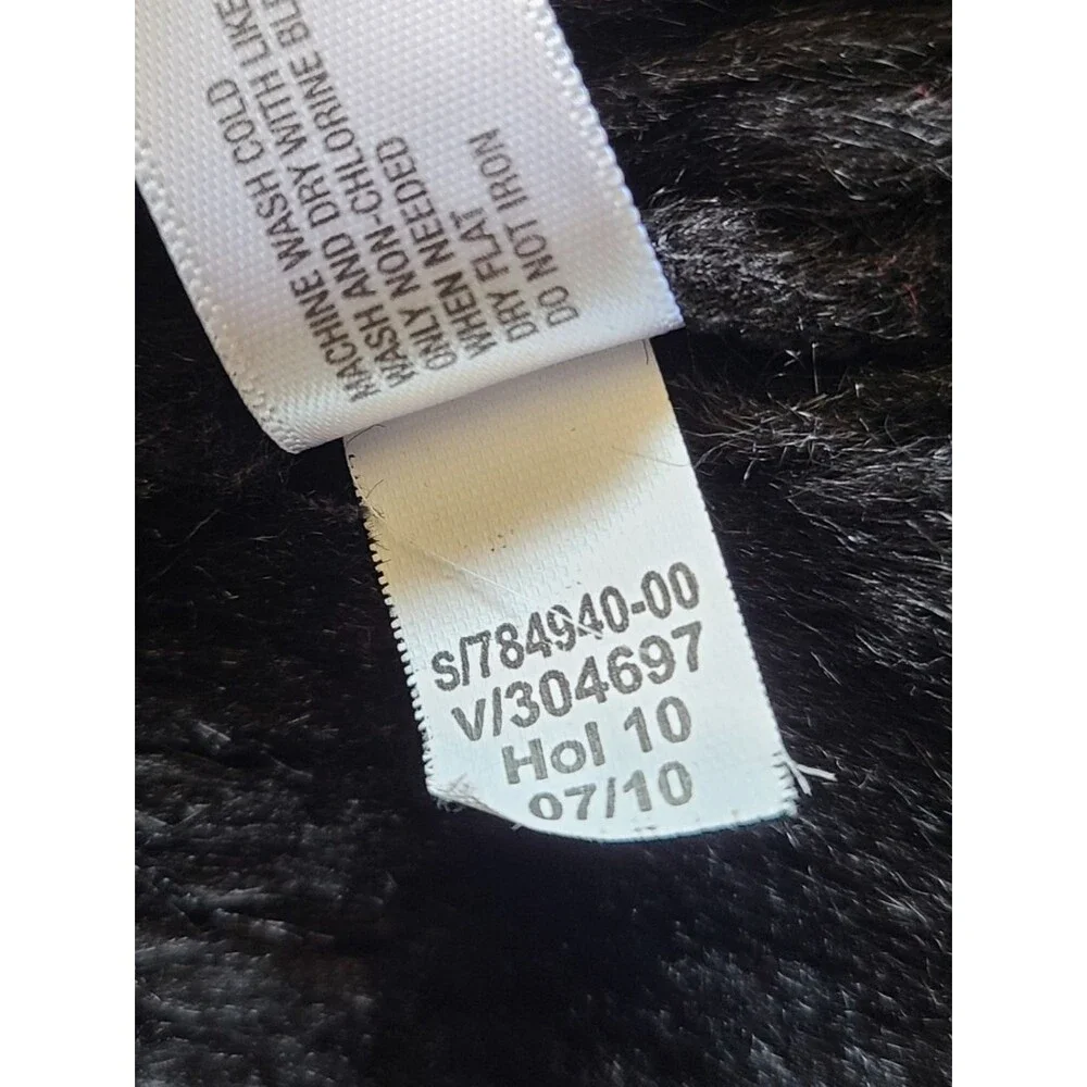 Baby GAP faux suede sherpa lined jacket/coat black size girls 4T
